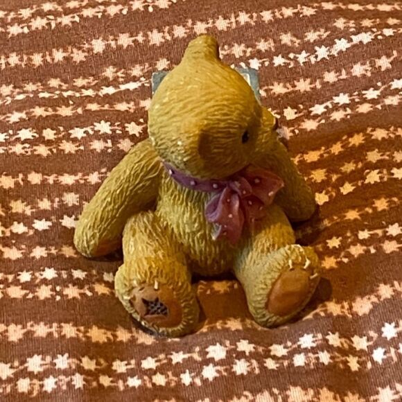 Vintage 1995 Priscilla Hillman 4 Alphabet Bear Cherished Teddies - Picture 2 of 5